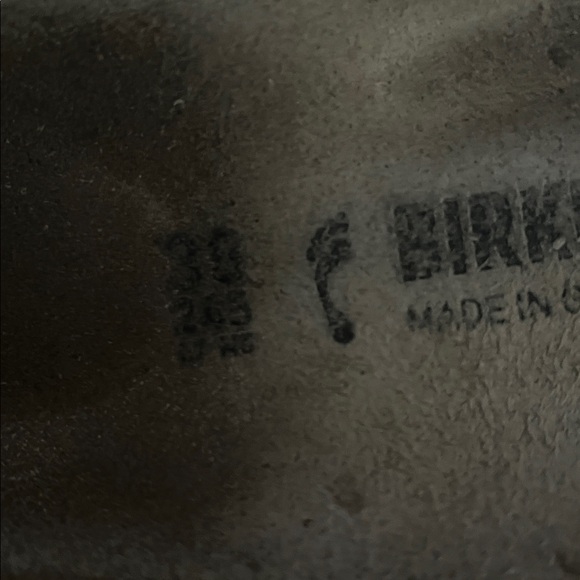 Birkenstock Taupe Suede Slide Sandals - Picture 2 of 3